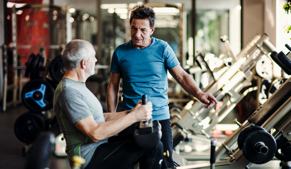 Inclusive commercial gym floor featuring accessible, easy-access strength and cardio equipment designed for adaptive users and seniors